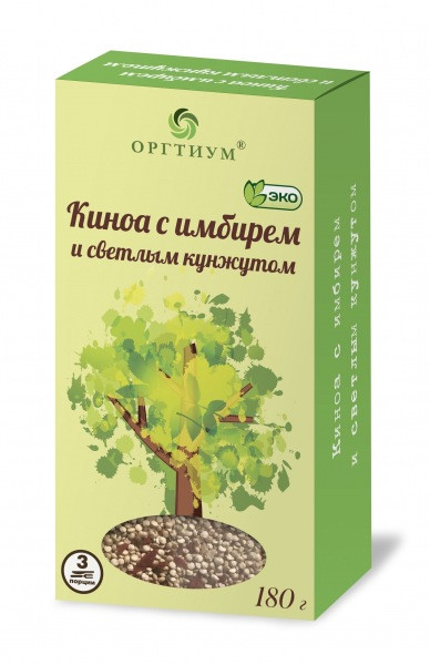 ОРГТИУМ Киноа с имбирем и светлым кунжутом 180г фото 1 — 65fit