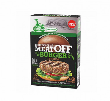 BIONOVA Смесь для овощного Бургера &quot;MeatOff&quot; грибной 100г/6 — 65fit