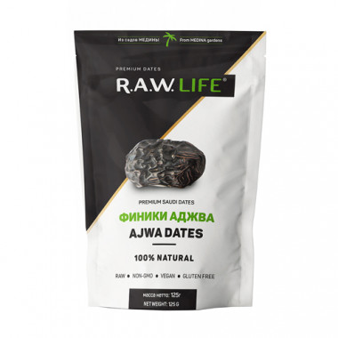 R.A.W. LIFE Финики Аджва (Ajwa) 125г — 65fit
