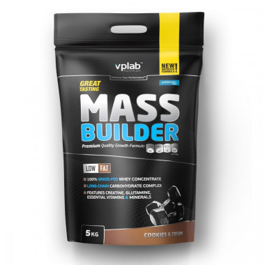 VPLAB MASS BUILDER Гейнер &quot;Печенье-крем&quot; пакет 5кг — 65fit