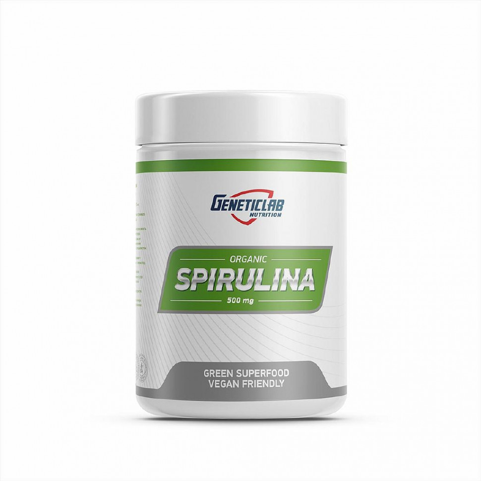 #Geneticlab Organic Spirulina 200 tabs фото 1 — 65fit