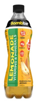 ТМ Bombbar Напиток безалкогольный сильногазированный обогащённый со вкусом груши "Лимонад Дюшес" 500 &mdash; 65fit