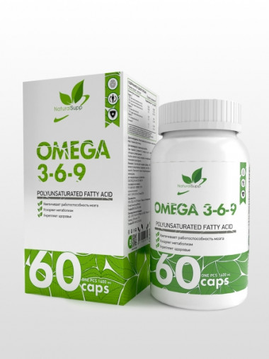 NATURALSUPP Omega 3-6-9 60 caps — 65fit