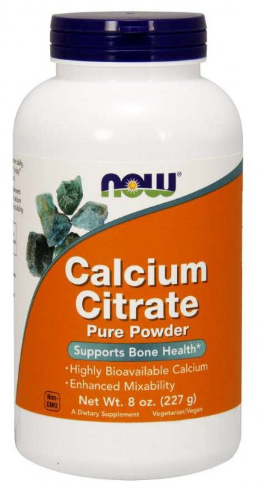 NOW Calcium Citrate Pure Powder 227g — 65fit