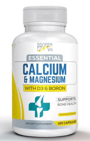 #PROPER VIT Essential Calcium+Magnesium Vitamins D3 and boron 120ct — 65fit