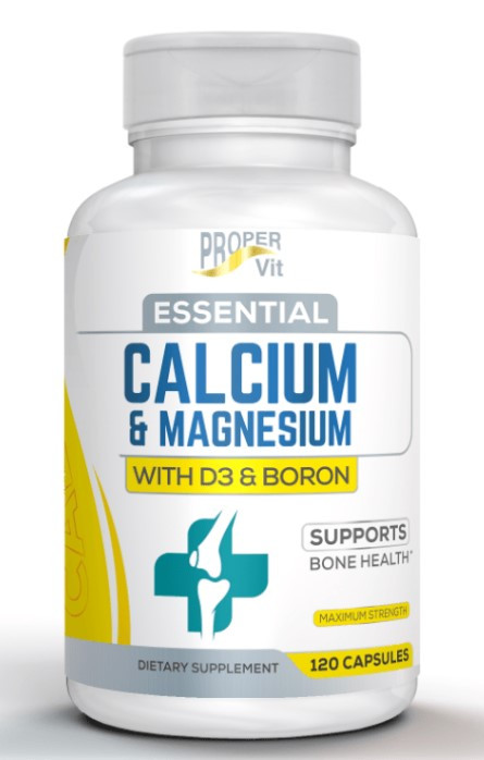 #PROPER VIT Essential Calcium+Magnesium Vitamins D3 and boron 120ct фото 1 — 65fit