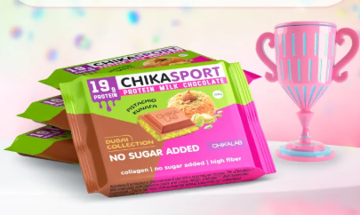 CHIKALAB Молочный шоколад с фисташковой пастой и хрустящим тестом 100г/4 фото 1 — 65fit