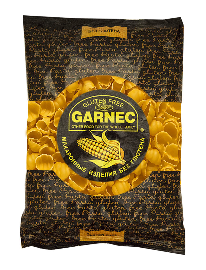GARNEC Макароны без глютена "Ракушка" 300г фото 1 — 65fit