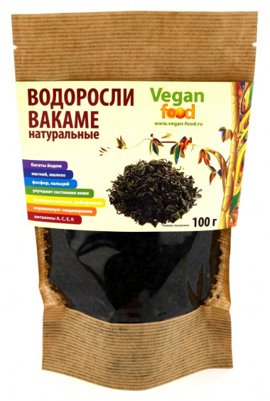 Веганфуд Вакаме водоросли сушеные 50гр — 65fit