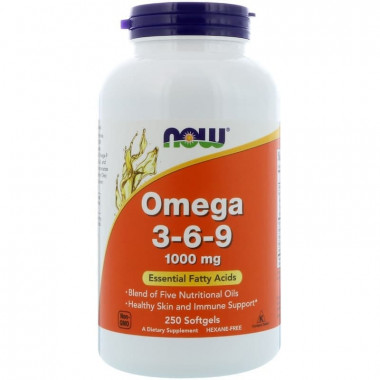 NOW Omega 3-6-9 1000 mg 250 caps — 65fit