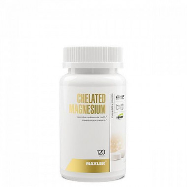 Maxler  Chelate Magnesium 120 tabs — 65fit