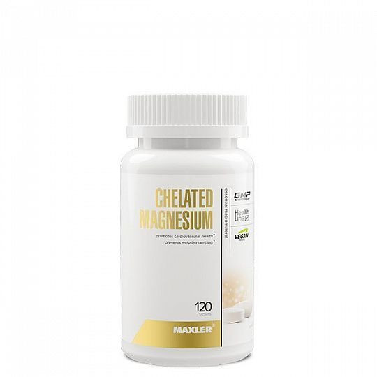Maxler  Chelate Magnesium 120 tabs фото 1 — 65fit