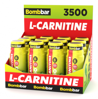 BOMBBAR Напиток б/а L-carnitine 3500 Лайм-мята шот 50мл — 65fit