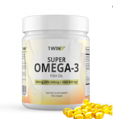 1WIN Omega-3 900мг, 180 капсул — 65fit