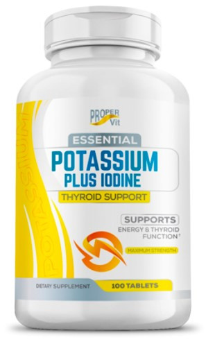 #PROPER VIT Potassium Plus Iodine Thyroid Support 100ct &mdash; 65fit