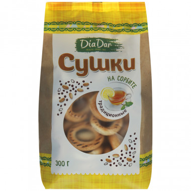 Сушка диетическая на сорбите 300гр, DiaDar — 65fit