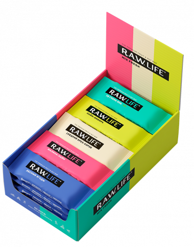 R.A.W. LIFE Набор Батончиков MIX Fresh 47г — 65fit