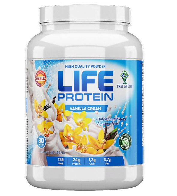 Life Protein Vanilla cream 907g, Tree of life фото 1 — 65fit
