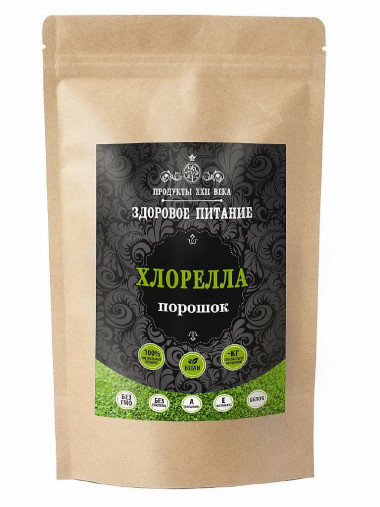 Хлорелла порошок 50гр, Продукты XXII века — 65fit