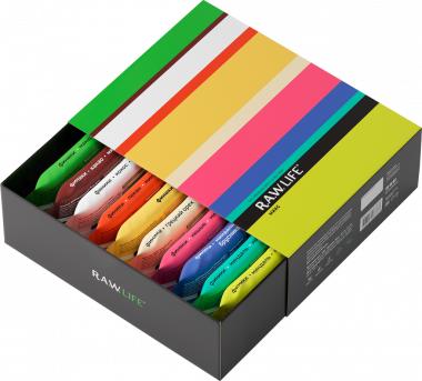 R.A.W. LIFE Набор Батончиков MIX 10 Happy New Energy 47г — 65fit