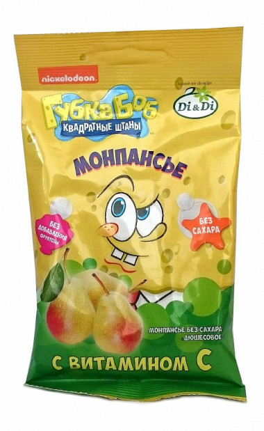 ГУБКА БОБ Леденцы без сахара Дюшес 55г — 65fit