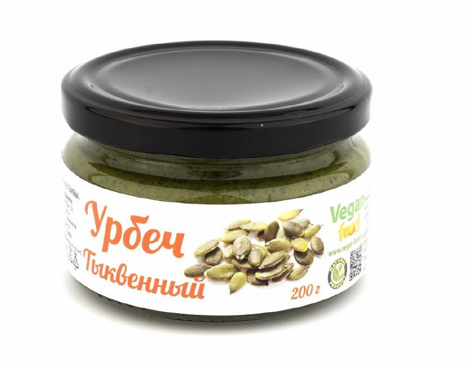 VEGAN FOOD Урбеч из семян тыквы 200г фото 1 — 65fit
