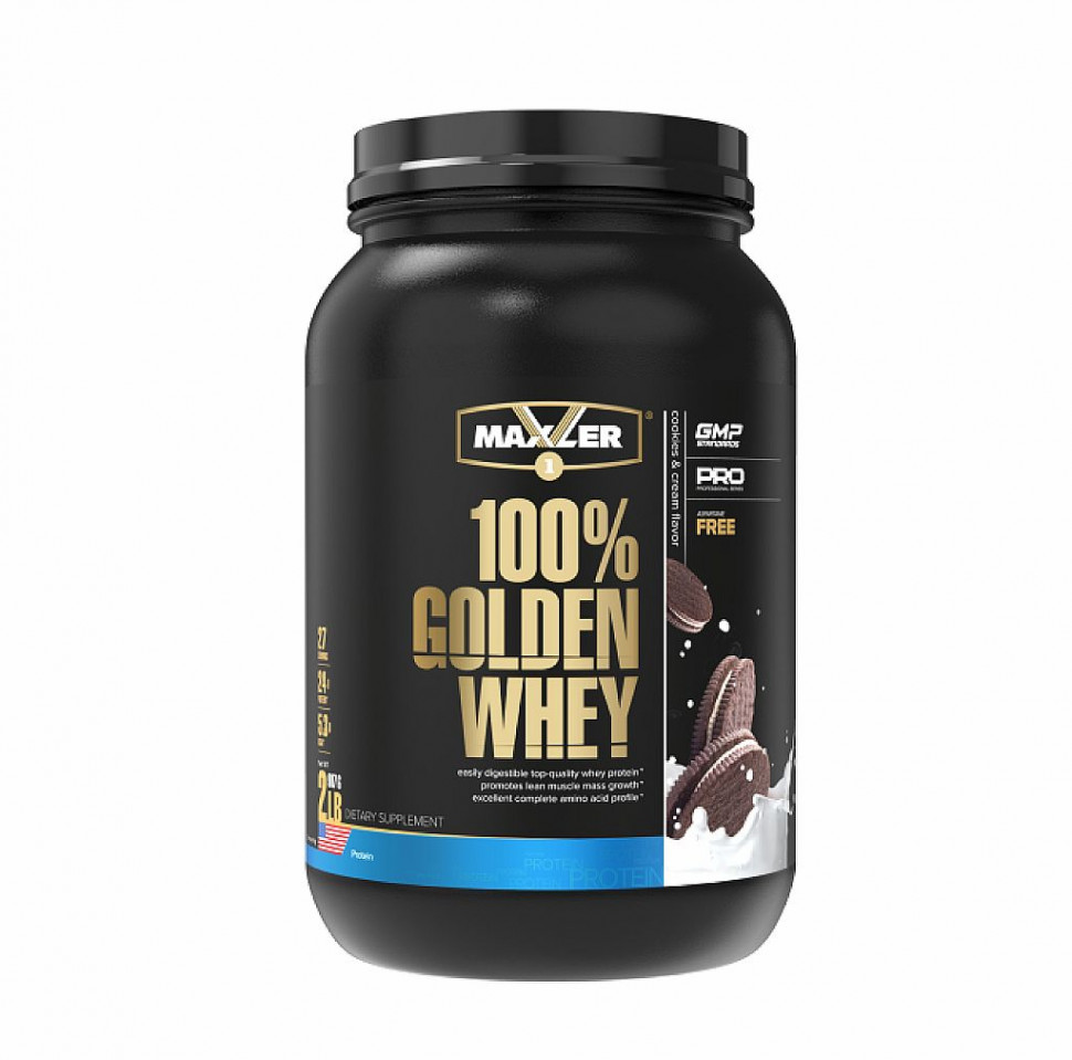#Maxler Golden Whey 2lb Cookies Cream фото 1 — 65fit