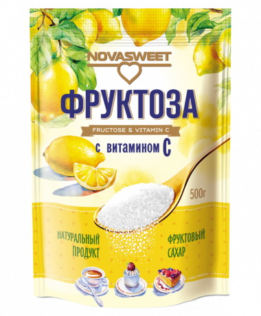 Фруктоза с витамином С 500гр, Novasweet — 65fit