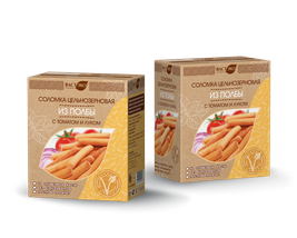 ВАСТЭКО Соломка из полбы с томатом и луком 150г фото 1 — 65fit