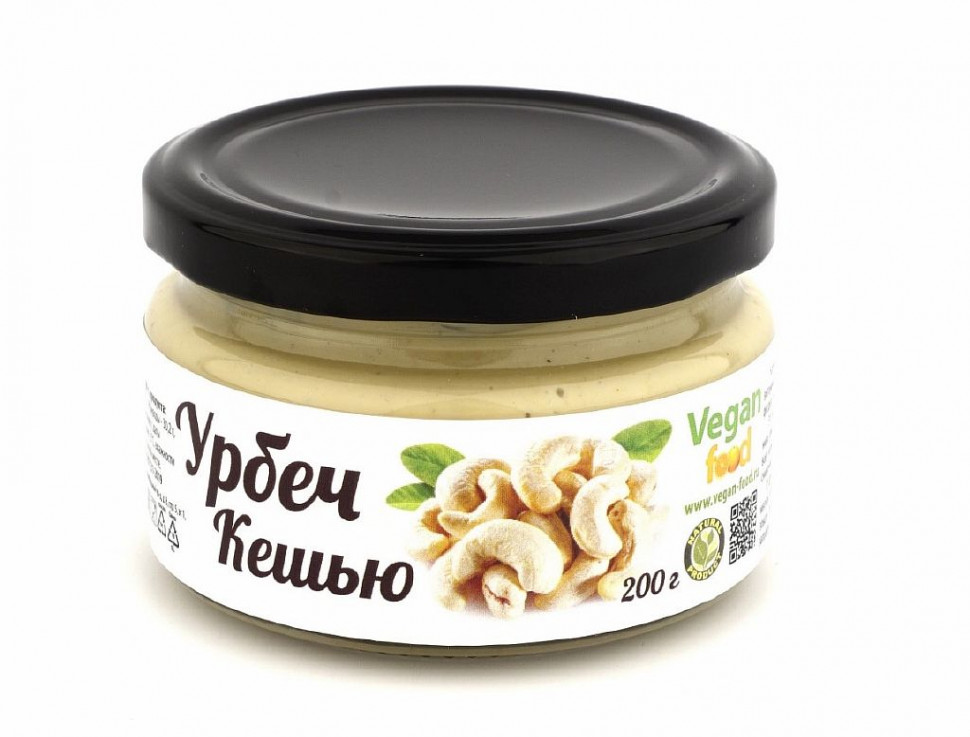 VEGAN FOOD Урбеч из орехов кешью 200г фото 1 — 65fit