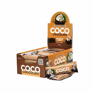 SNAQ FABRIQ Coco Батончик глазированный &quot;Шоколад&quot; 40г — 65fit