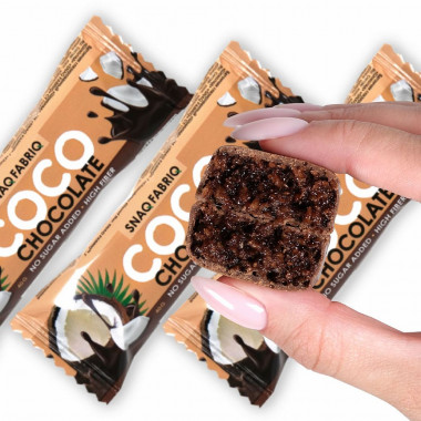 SNAQ FABRIQ Coco Батончик глазированный &quot;Шоколад&quot; 40г — 65fit