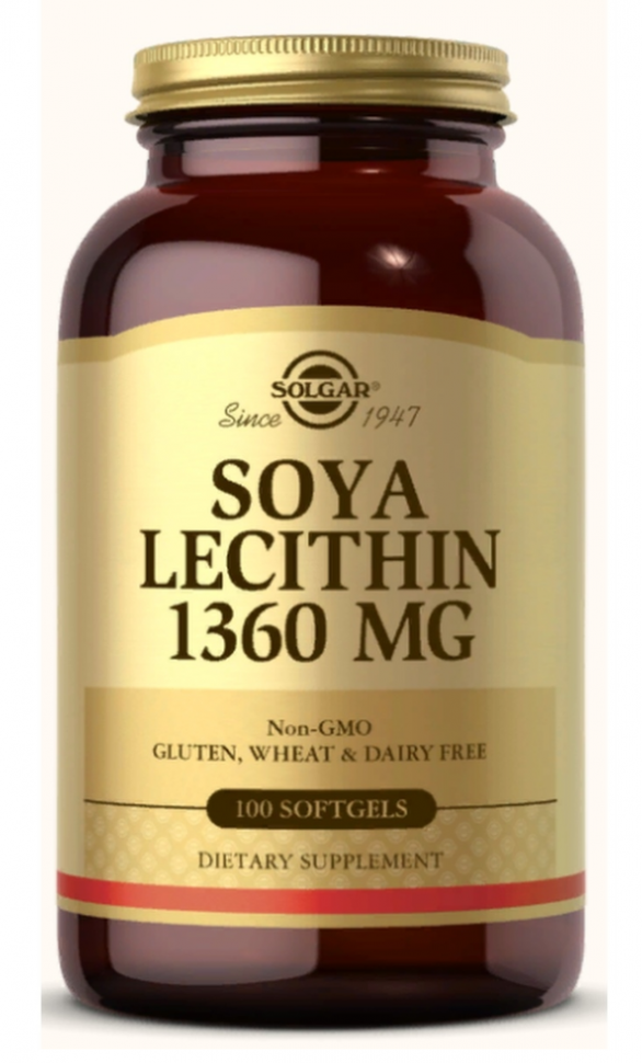 #SOLGAR Lecithin 1360mg 100 cap фото 1 — 65fit
