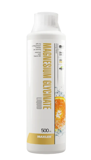 #Maxler  Magnesium Glycinate Liquid 500ml (Orange) фото 1 — 65fit