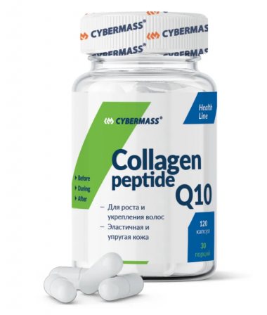 Cybermass Collagen Peptide &amp; Q 10 120caps — 65fit