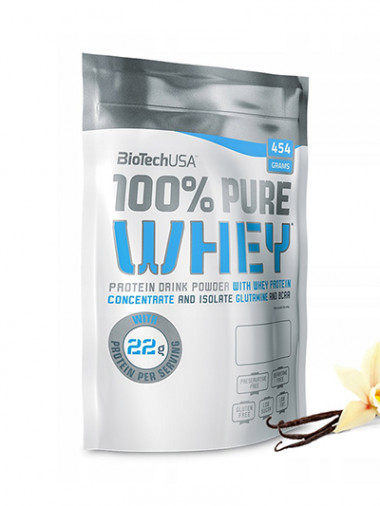 #BioTech Pure Whey 1000g (Бурбонская ваниль) — 65fit